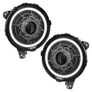 Jeep Wrangler LED Headlights - ORACLE Lighting - Oculus Bi-LED Heated Lens Projector - `18-`22